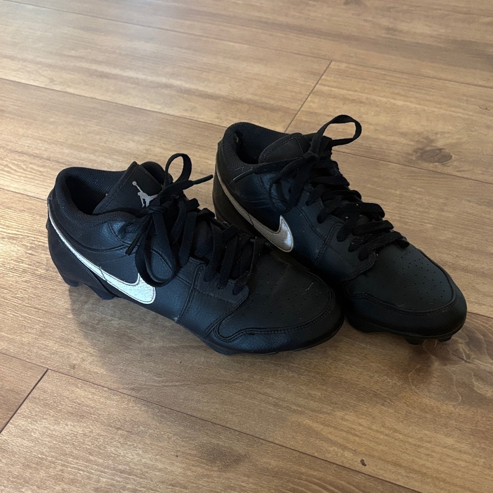 Nike Jordan Cleats, black, mens size 8